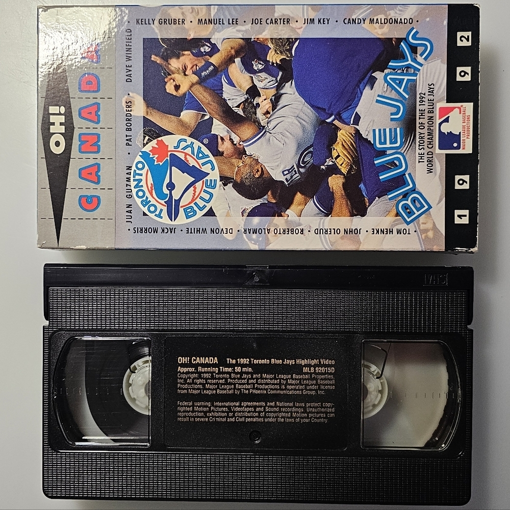 MLB 1992 Oh Canada The story of the 1992 World Champion Blue Jays VHS Tape - Picture 6 of 15
